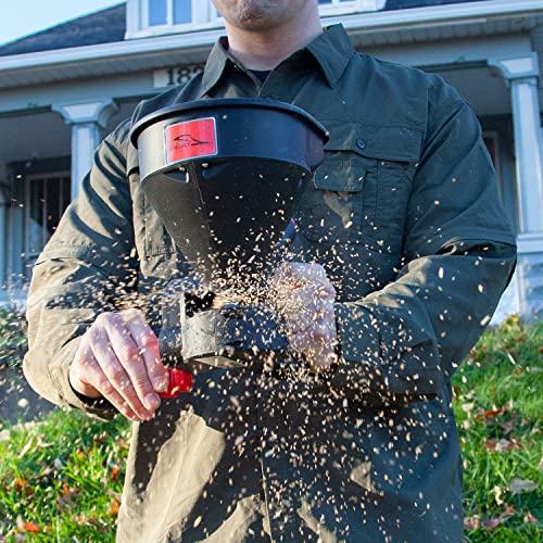 Brinly 5lb. All-Season Handheld Spreader with Easy-Fill Design for Seed, Ice Melt, & Fertilizer