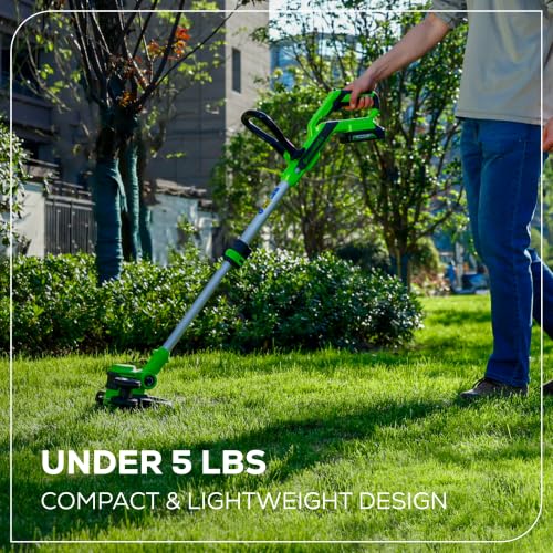 Greenworks 40V 13 in String Trimmer & 350 CFM Blower Combo, 2.0 Ah Battery - size: New Combo (Trimmer + Blower + Spools), style: String Trimmer