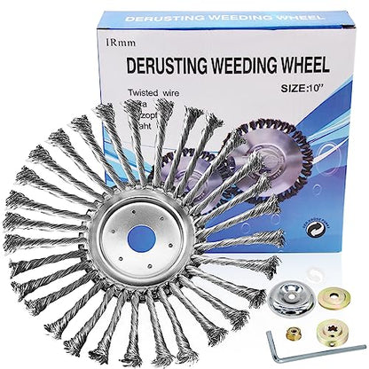 10 Inch Unbreakable Wired Trimmer Blade, Steel Wire Trimmer Head - size: 10 inch