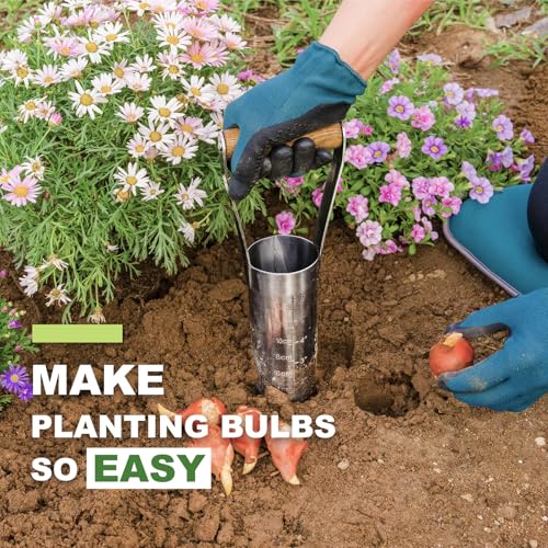 Haliaeetus Bulb Planter Tool, 6 inches Depth Mark Tulip Bulb Planter Tool - size: 6'' Depth Mark Bulb Planter Tool