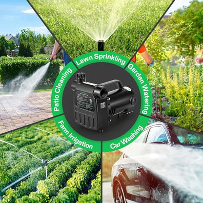 VIVOSUN 1HP Water Transfer Pump, 2700GPH Cast Iron Casing Utility Pump - size: 16"×8"-2700 with ON/OFF Switch