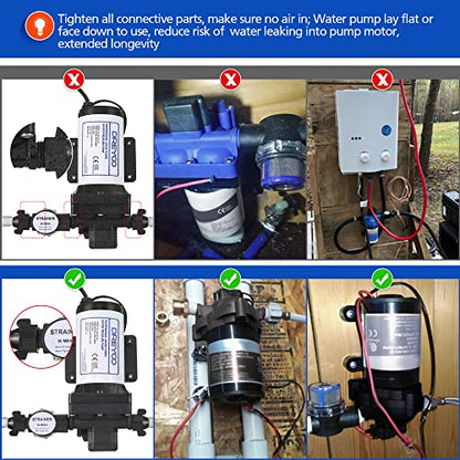 Water Pressure Booster Pump 110V 5.5GPM 70PSI Self Priming Water Pump - color: Black, size: Medium