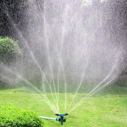 Yard Sprinklers, Lawn Sprinkler for Yard Rotating 360 Degree Covering Large Area, Garden Water Sprinkler to Automatically Sprinkler for Yard - SP6 - color: green