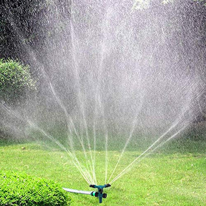 Yard Sprinklers, Lawn Sprinkler for Yard Rotating 360 Degree Covering Large Area, Garden Water Sprinkler to Automatically Sprinkler for Yard - SP6 - color: green