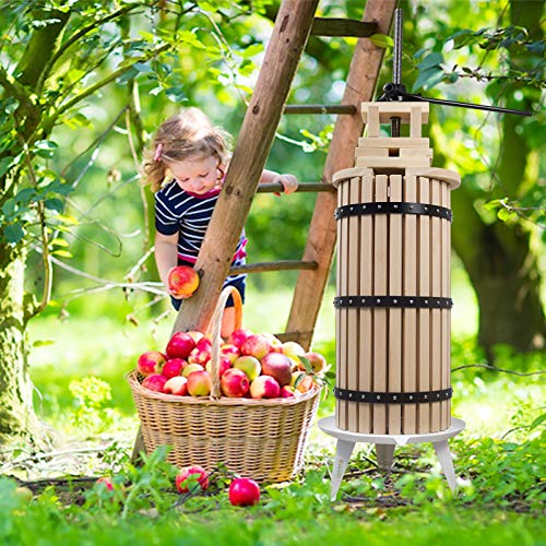 SQUEEZE master XL Fruit Apple Cider Wine Classic Press- 7.9 Gallon with Fruit Apple Wine Classic Crusher With Stand