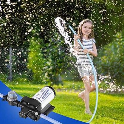 Water Pressure Booster Pump 110V 5.5GPM 70PSI Self Priming Water Pump - color: Black, size: Medium