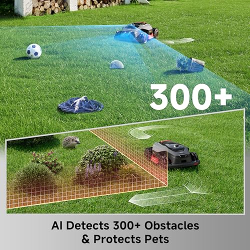 MOVA LiDAX Ultra 2000 AWD Robot Lawn Mower Wire Free RTK Free for up to 0.5 Acre*Dual Maps, 360° 3D LiDAR & AI Dual Vision Mapping, Robotic Mower with 4G, for 80% Slopes, Cutting Height 1.2”–3.9“ - color: 2000 AWD: Mows up to 0.5acre