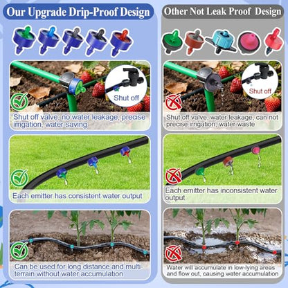 60Pcs 0.75 GPH Drippers Pressure Compensating Drip Emitters - color: 60 PCS 0.75GPH