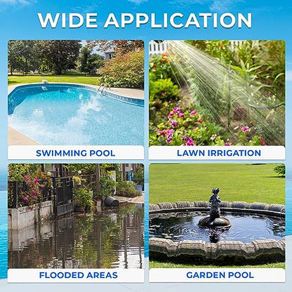2/5HP Sump Pump 2640GPH Submersible Water Pump with Float Switch - color: Blue