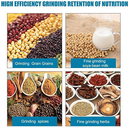 Grain Mills, 3000W Wet Dry Cereals Grinder Electric Grain Grinder Corn Mill