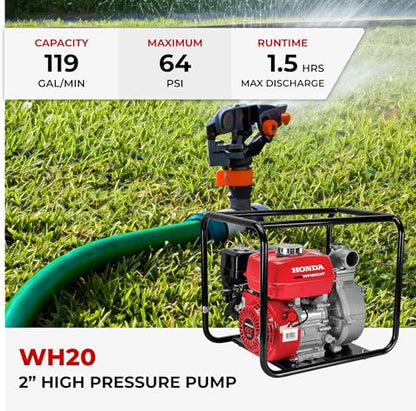 Honda WH20 2-Inch High Pressure Water Pump (WH20XTAF)