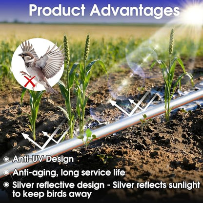 1640FT 5/8" Drip Irrigation Tape - 8 Mil 0.5 GPH 6" Spacing
