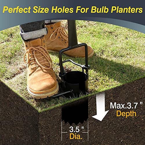 Colwelt Long Handle Bulb Planter Tool, Tulip Plant Hole Digger, Sod Plugger