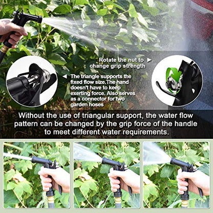 Hose Nozzle 4 Pack, Full Size Pistol Grip Water Nozzle Sprayer with Threaded Front, High Pressure Nozzle, Adjustable Spray Water Flow for Watering Plants, Showering Pet, Washing Car, Cleaning - color: Black, size: 4pcs
