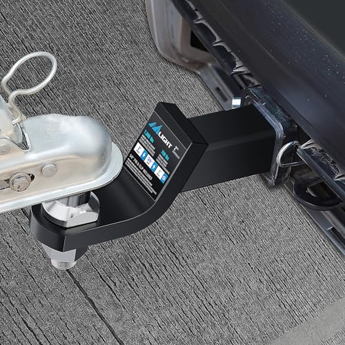 Nilight Trailer Hitch Ball Mount Fits 2" Receiver with 2" Ball 2" Drop - size: 2" Ball & 2" Drop