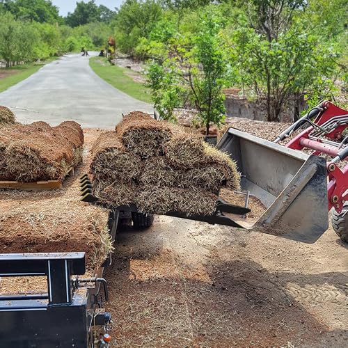YITAMOTOR 4000lbs Clamp on Debris Forks Fits 60'' Tractor Bucket Loader - size: 6 Debris Forks
