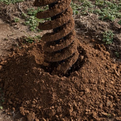 Titan Attachments Auger Bit for 3 Point Post Hole Digger, 24" Drilling Depth with Fishtail Point, HD Steel, Digging Bit Only (Auger Bit Diameter: 12")