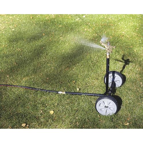 Strongway Wheeled Sprinkler, 6-10 GPM, 100ft. Coverage, 7,800 Sq. Ft. - size: 2 Nozzles