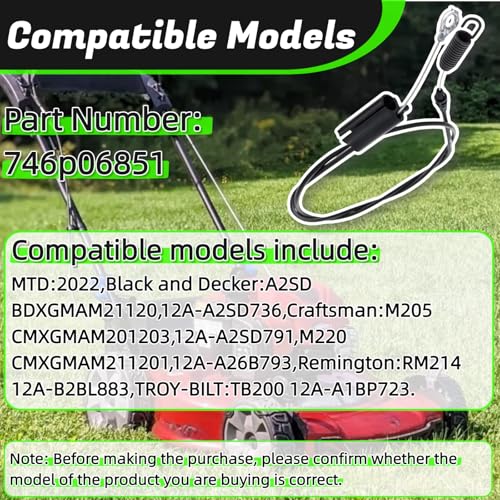 746P06851 Single Speed Forward Cable Fits MTD Craftsman Lawn Mower - size: 746P06851