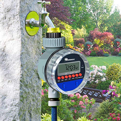 Water Timer Garden Irrigation Controller with 8 Programs for Lawn - style: 1 Outlet Electronic Timer