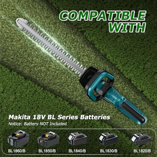 Cordless Hedge Trimmer for Makita 18V Battery, Electric Bush Trimmer