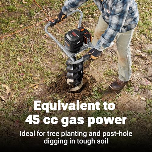 WORX Cordless Earth Auger, 40V 8" Digger, WG865
