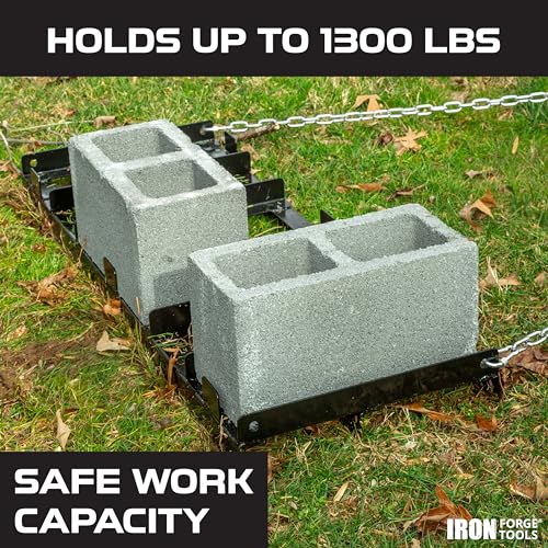 Iron Forge Tools Drag Harrow, 4 Ft - Driveway Grader & Lawn Tractor Rake