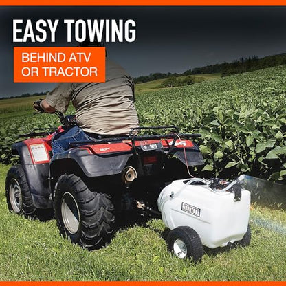 Ironton Tow-Behind Trailer Broadcast and Spot Sprayer, 13-Gal. Capacity