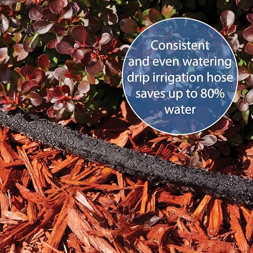Gilmour 50 Ft Black Flat Soaker Hose with Clog Resistant Fabric Cover