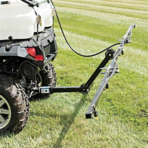 5 Nozzle Boom Sprayer Kit for UTV Hitch Mount with 100 inch Coverage, Quick Attach System, 2 Inch Receiver, Universal Components, Heavy Duty Construction