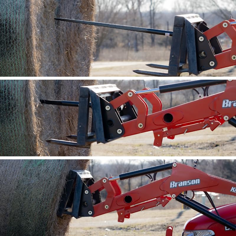 Ag Rite 2-Spear Combo Conus 2 Bale Spears, 43 Inch, 3350 lb Capacity - size: 43 Inch