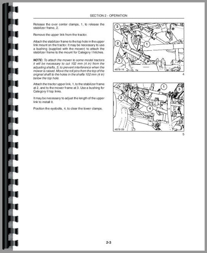 Jensales Operator Manual Compatible with New Holland 456 Sickle Bar Mower (Sickle Bar Mower)