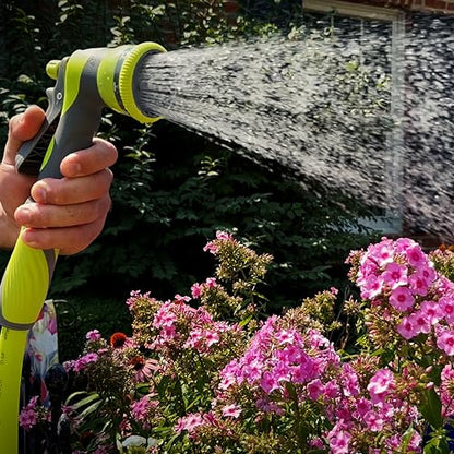 Flexzilla Heavy Duty 7-Pattern Adjustable Pistol Grip Garden Hose Nozzle Sprayer with Multiple Spray Settings & Durable Design - color: Chartreuse, style: 7-Pattern Flow Control
