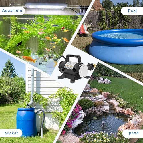 Water Pump 115V 1/10 HP 260 GPH Utility transfer Pump-Black - style: Black-NewG