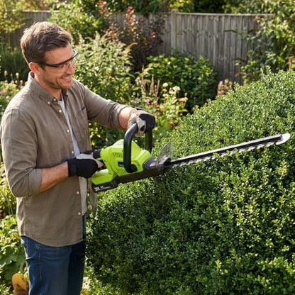 Hedge Trimmer Cordless, 20-Inch for Bushes, 2 Batteries, Lightweight Design