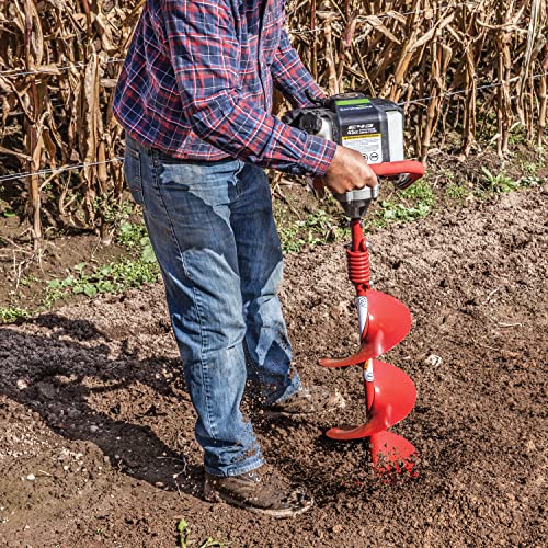 Earthquake EA10F 10-Inch Diameter 36-Inch Long Earth Auger with Fishtail Point and Flex Coil Shock Spring - size: 10-Inch Diameter