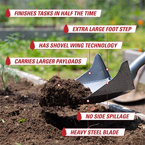 OS-002 One Shot Garden Shovel, 60" Straight Handle - style: 60-Inch, XL