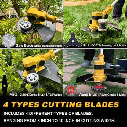 Cordless Weed Wacker for DeWalt 20V Max Battery (Tool Only)