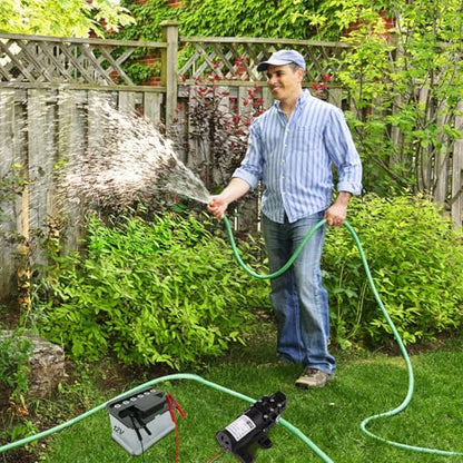 12V DC Water Pressure Diaphragm Pump with 2 Hose Clamps