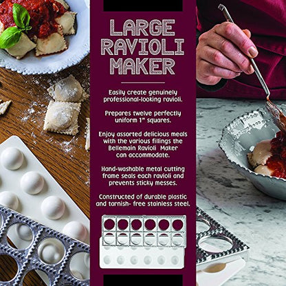 Bellemain Ravioli Mold & Press, Easy Homemade ravioli maker