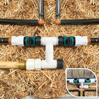 Garden Grid Manifold | Link Multiple Garden Grids | Lay-Flat, Double Style - size: Ground-Level, style: Double