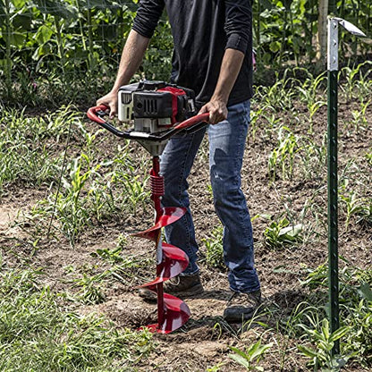 Earthquake EA10F 10-Inch Diameter 36-Inch Long Earth Auger with Fishtail Point and Flex Coil Shock Spring - size: 10-Inch Diameter