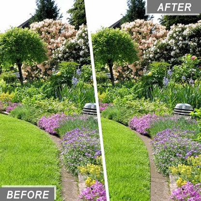 Wheel Rotary Lawn Edger - Manual Grass Edger with Long Handle (66.9 Inch), Adjustable for Landscaping, Garden, Yard