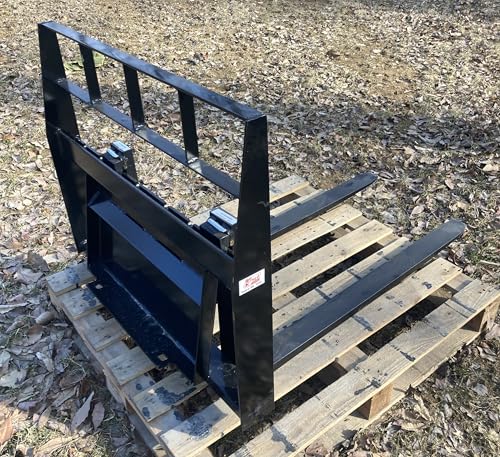 Kivel 2000LB Pallet Forks Attachment-Dingo Style Mount Plate-42" Adjustable