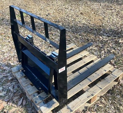 Kivel 2000LB Pallet Forks Attachment-Dingo Style Mount Plate-42" Adjustable