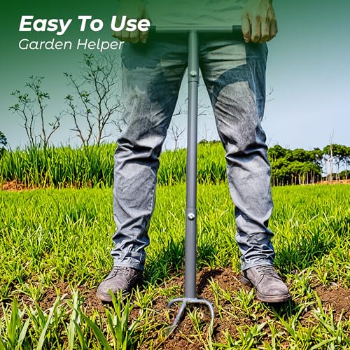 Walensee Twist Tiller with Large Steel Claw for Garden Soil Loosening