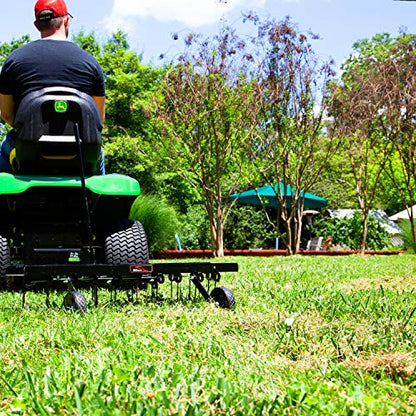 Brinly DT2-40BH-GA Premium Tow Behind Dethatcher, 40" - color: Flat Black