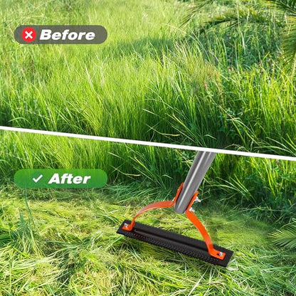 Walensee 41in Double-Edged Scythe, Weed Cutter for Cutting Weeds & Grass - size: 41"