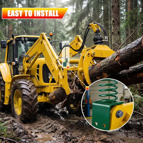 Hydraulic Hose Holder Skid Steer - 0.3" (8cm) Thick Plate - color: 1pc Green