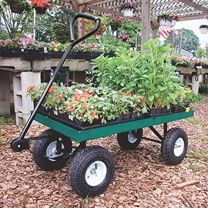 FarmTek EZ-Haul Utility Cart Wagon (20" W x 38" L, Single Deck) - size: 20"W x 38"L